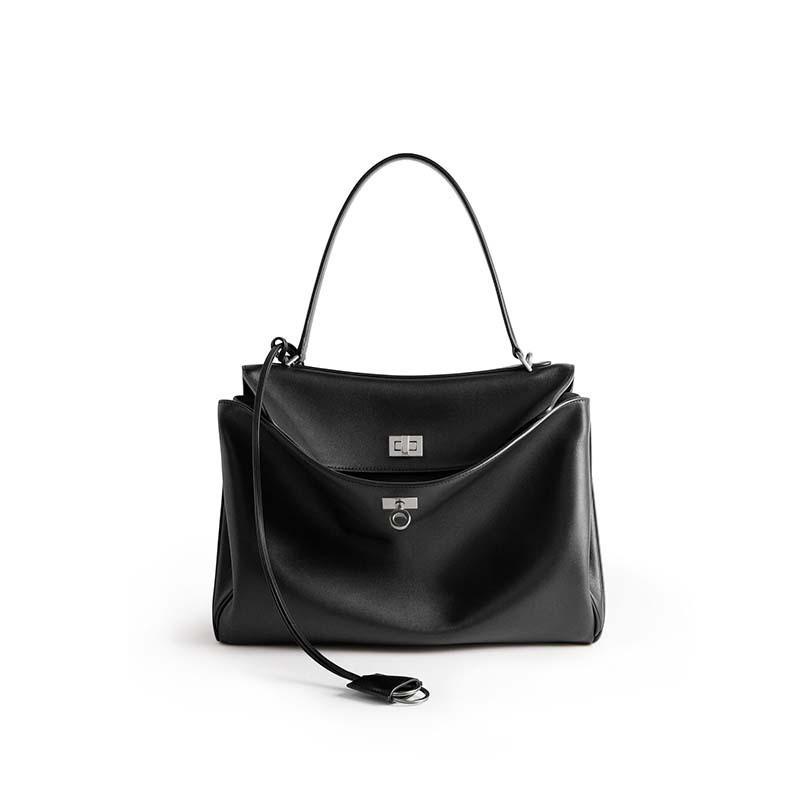 2025 New Women's Bag Authentic Leather High-end One-shoulder Large Capacity 100-piece Cross-border Cowhide