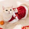 Pet Winter Cotton Vest Cats Dogs - Lion Head Fortune Design Thick Knit Sleeveless Sweater Small Pets