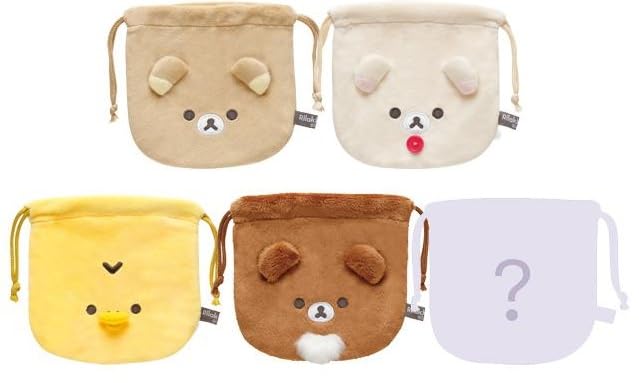 

Коллекция плюшевых мешочков на шнурке Rilakkuma в 1 CA70801 San-X (10 Коробка)