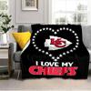 Kansas City Chiefs Pattern Blanket Outdoor Flannel Blanket for Camping, Hiking, Garden Parties, Picnic Essentials,gift for family and friends