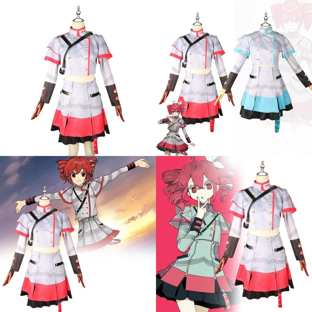Adorable Teto Cosplay Costume For Girls In Blue And White Sweet Style For Anime Events