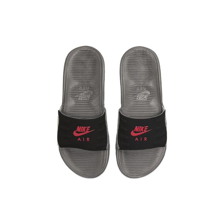 New Nike Air Max Camden Slide 'Flat Pewter Siren Red' Gs CZ4665-002