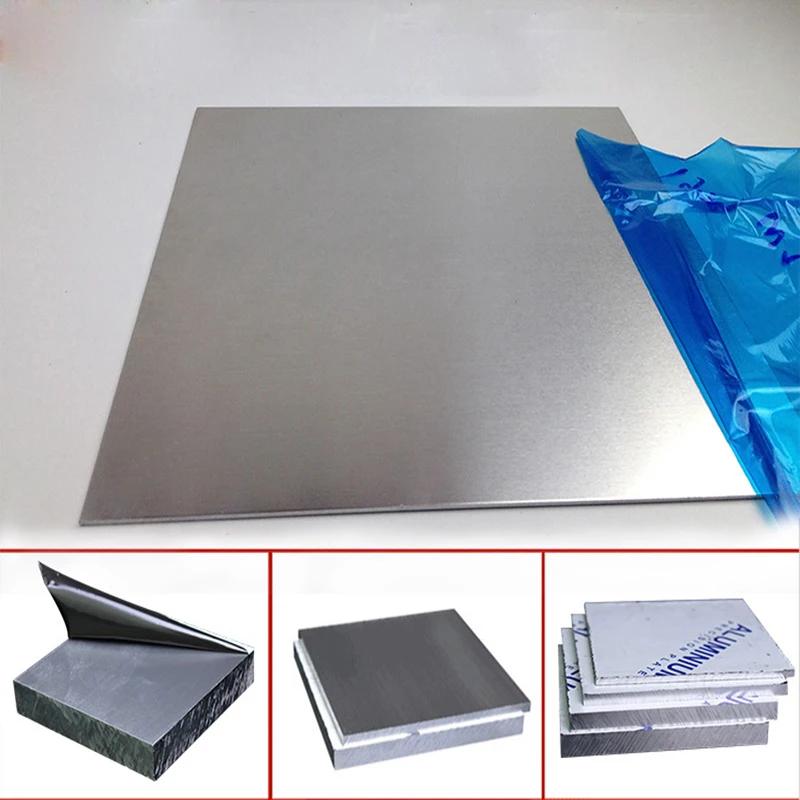 1060 Aluminum Flat Plate Sheet Machinery Parts Pure Aluminum Customizable Electrical application 3D Printed desktop 100x100x0.8 5pcs