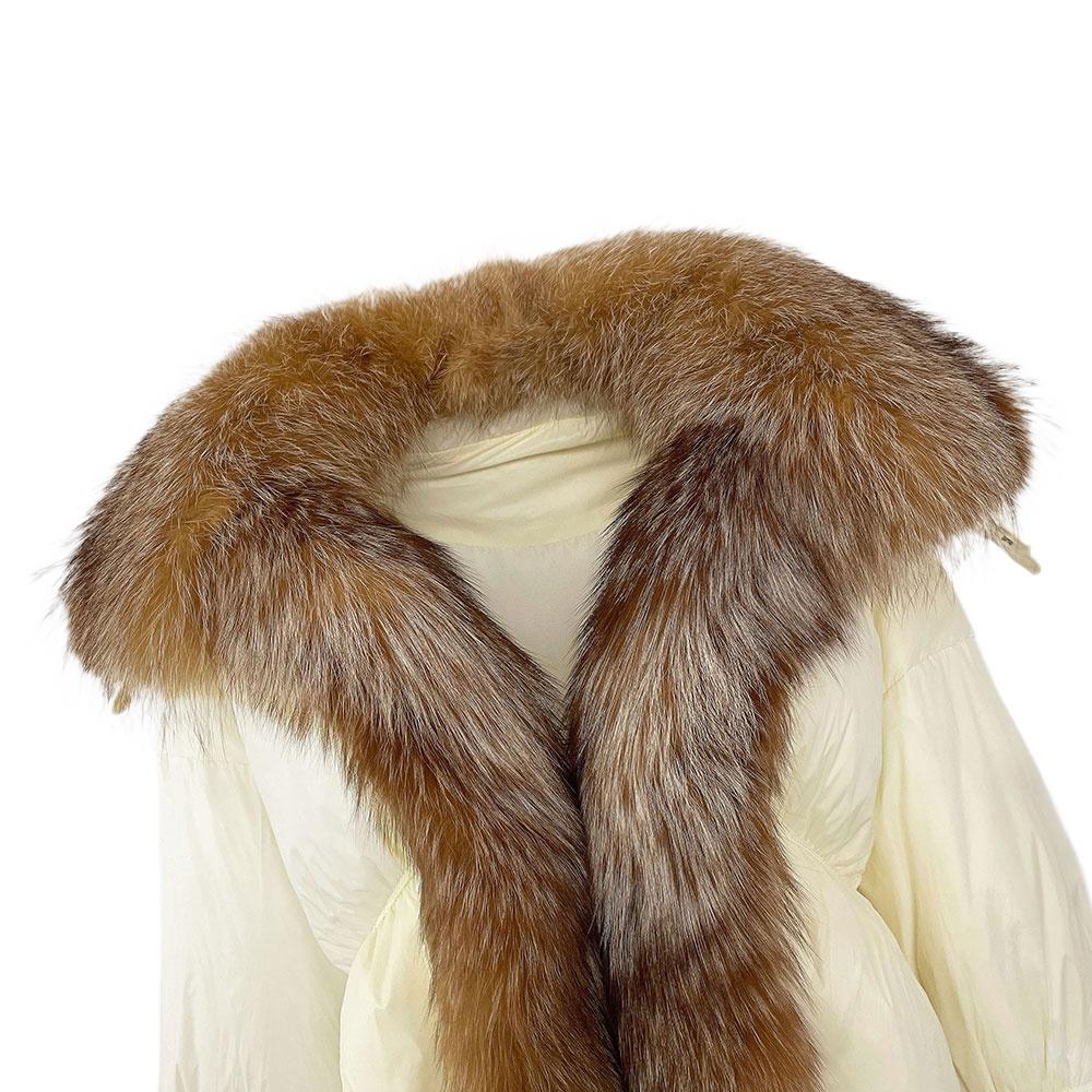 OFTBUY Winter Jacket Women Big Real Fox Raccoon Fur Collar Natural Warm Duck Down Coat Short Outerwear Streetwear Loose Casual