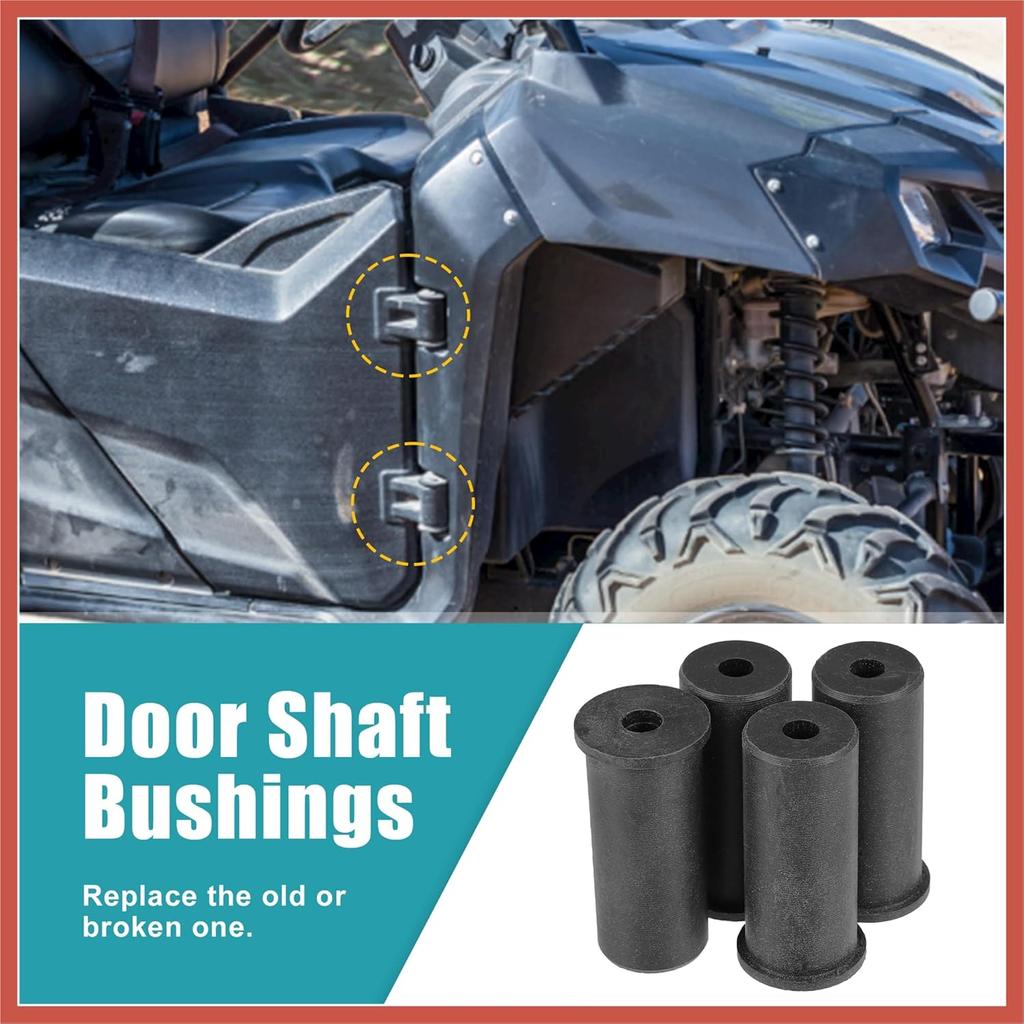 ACROPIX 4 Pcs Upgrade Door Bushings kit Door Shaft Bushings Door Pin Liners for Honda Pioneer 1000-3 700-3 2013-2021 Door Spindle Bushings Car Parts