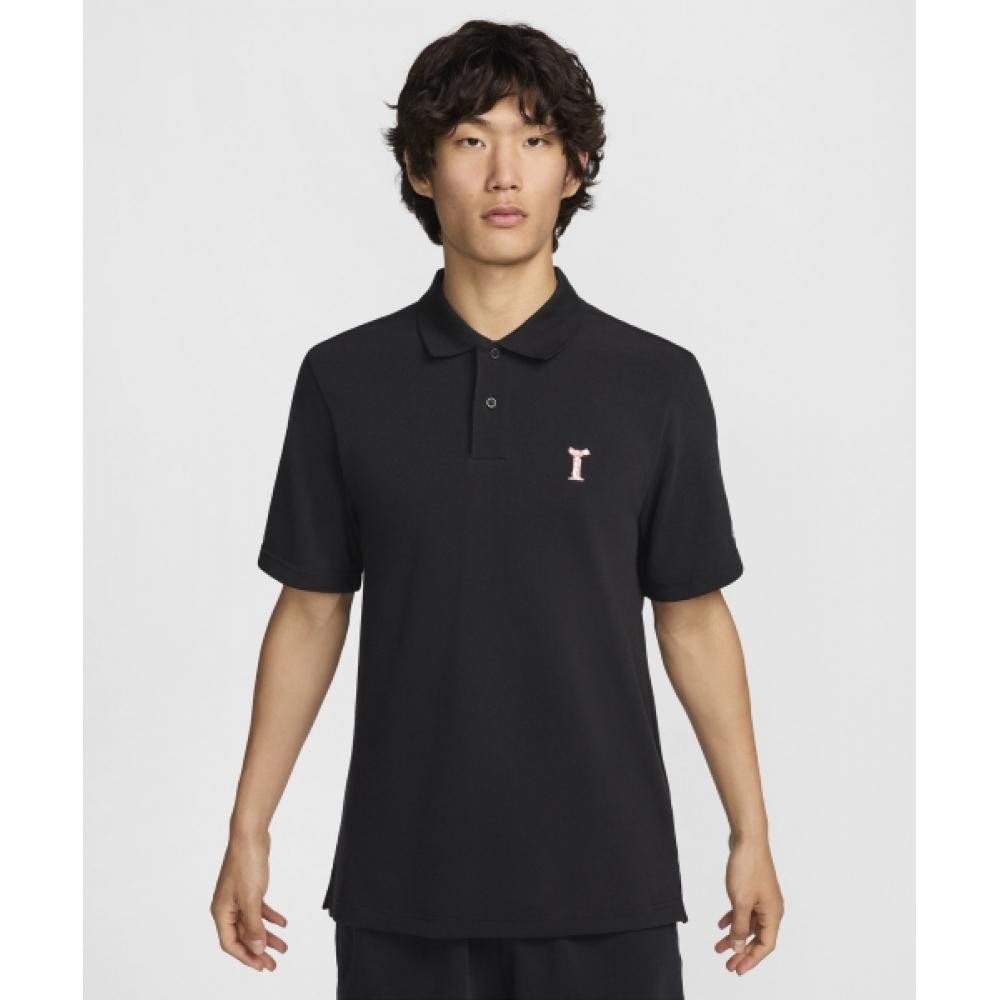 

NIKE Polo Short Sleeve Victory Patch T Shirt M Black Red Stardust White HJ6988 010
