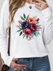 (Asian Size) letter trend cute 90s Casual Fashion Print T Shirt Tee Women Clothing autumn winter spring Top o-neck Graphic Long Sleeve T-shirts