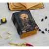 Lunar Wolf Grimoire – Handcrafted Vintage Book with Lock | Leather Notebook with Wolf & Moon Cover | Aesthetic Gothic Book | Grimoire Book
