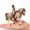Toy Horses Equestrian Rider Horse Playset Farm Animals Action Figure Animal Figurines Plastic Models Children Toys Kids Gifts
