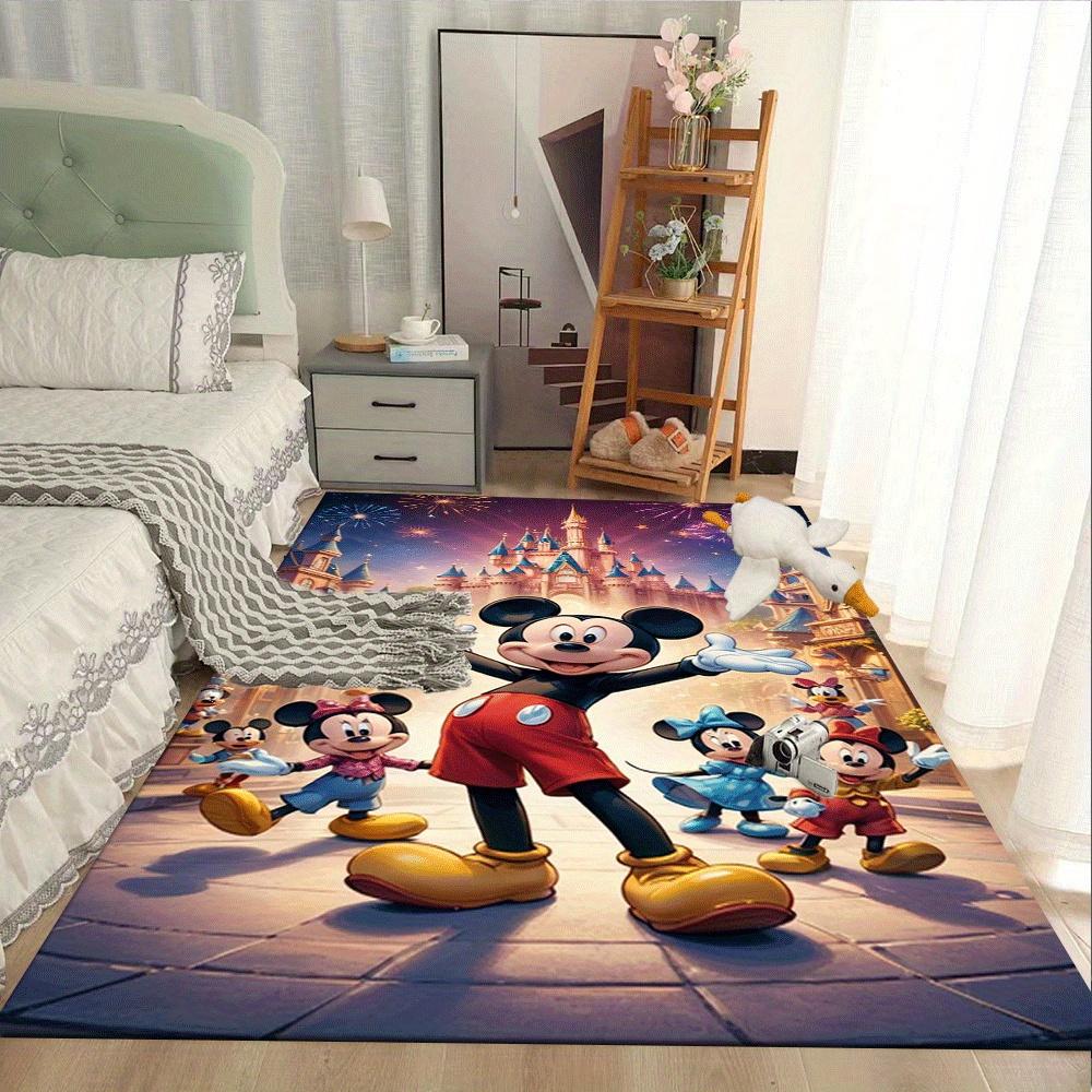 1pc Mickey Mouse Carpet Area Rug, Bedroom, and Playroom Durable, Stain-Resistant, and Easy To Clean, Living Room