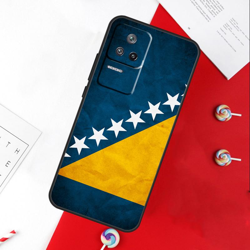 Bosnia and Herzegovina Flag Cover For Xiaomi 15 Ultra 13 14 11T 12T 13T 14T Pro POCO X7 Pro X3 X5 X6 M6 F5 F6 Pro Case