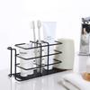 Wall Mounted Toothbrush Holder No Drill Suitable for Electric Toothbrushes & Toothbrushes, Space-Saving Toothpaste Organizer