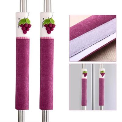 Soft Cloth Refrigerator Door Handle Anti-static Keep Handle Clean Kitchen Appliance Protector Handle Cover