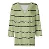 3/4 Sleeve Shirts For Women Tees Blouses Casual Plus Size Basic Tops Pullover Ladies Tunic Blouses