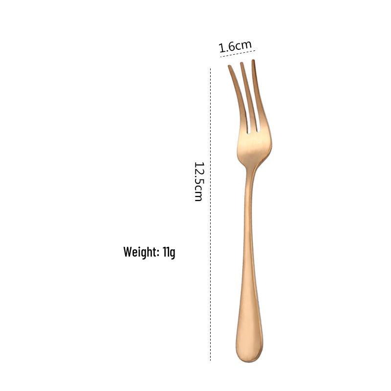 Stainless Steel Mooncake Fruit Fork Set