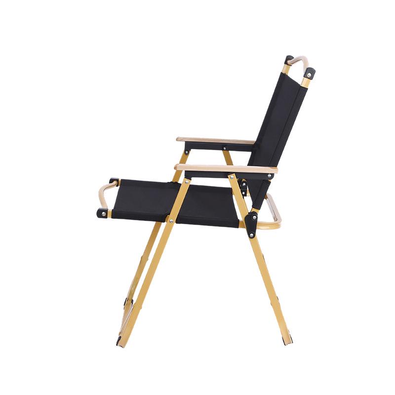 Aluminum Alloy Kermit Folding Chair with Reinforced Backrest - Portable for Outdoor Camping