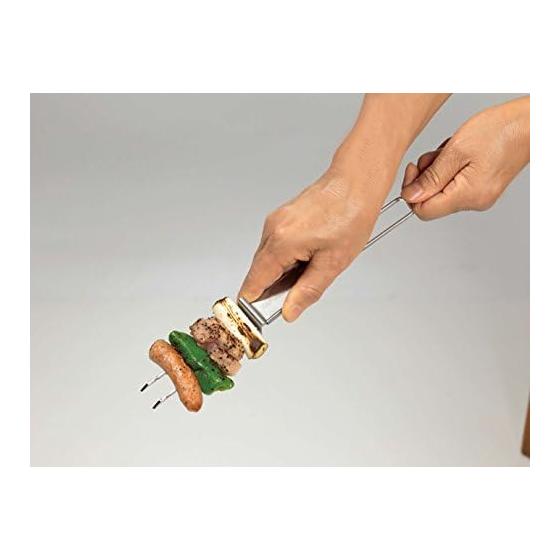 CAPTAIN STAG Barbecue Skewers Double Skewer Set of 2 UG-3226