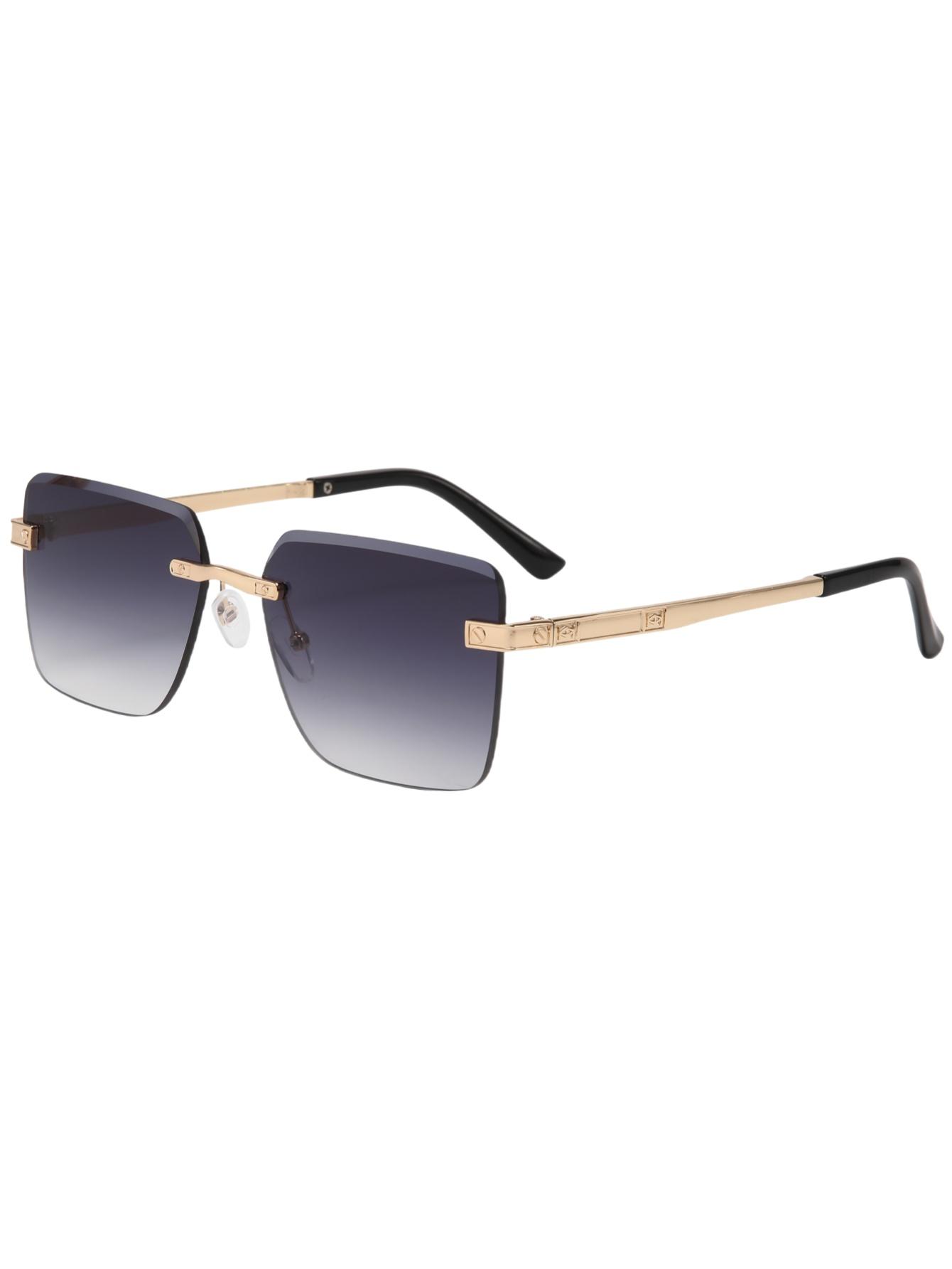 

Latest big frame slice trend frameless travel stt fashion glasses personalized high-grade sunglasses High Quality