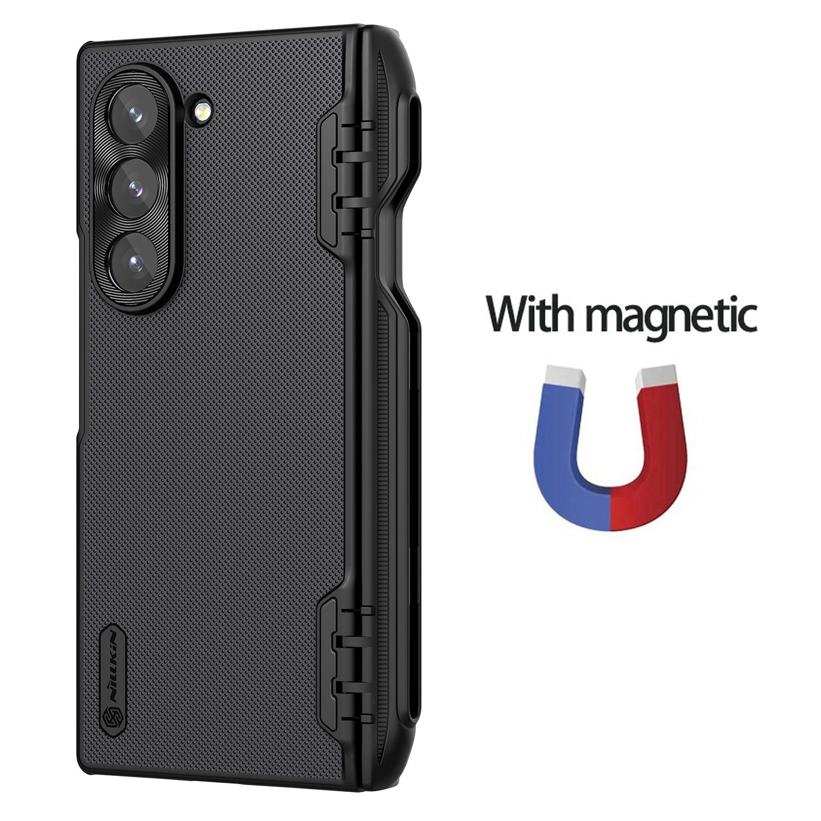 

Для Samsung Galaxy Z Fold 6 5G Чохол Nillkin Super Frosted Shield Case ( Версія з тримачем ручки ) для Samsung Z Fold6 5G Cover Magnetic Black