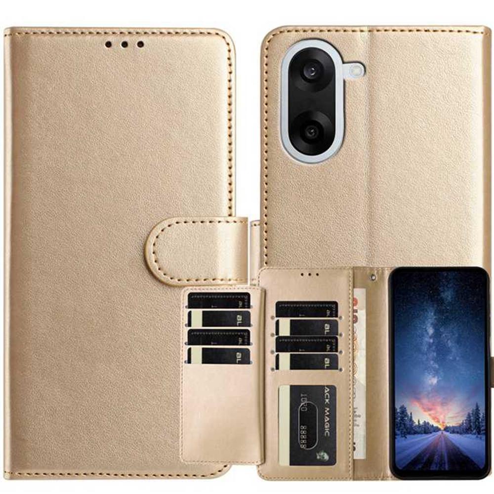 

For OnePlus Nord CE5 5G Wallet Phone Case Stand PU Leather Folio Flip Cover with 8 Card Slot