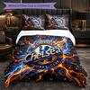 Set Biancheria da Letto Chelsea FC Modello 3 Pezzi Morbida Copripiumino in Microfibra con Federe per Camera da Letto