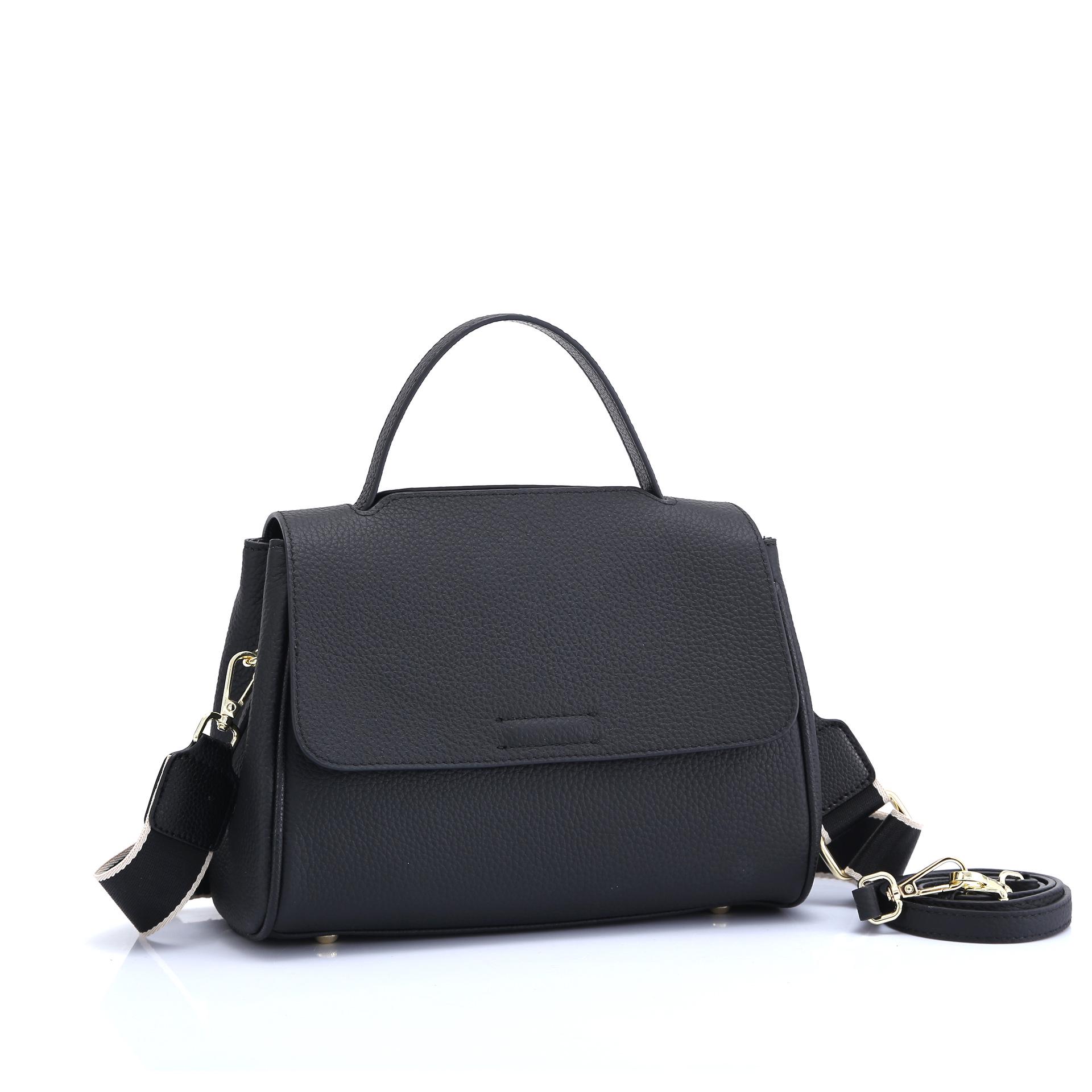 

Женская сумка через плечо TOGO из натуральной кожи в корейском стиле из коровьей кожи чёрный