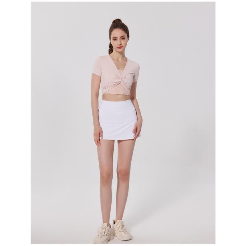 Summer Dance Fitness Sports Short Sleeve Blouse Top