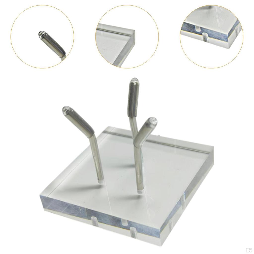 Metal Arm Display Palette with Acrylic Base Mineral Holder for Coral Rocks