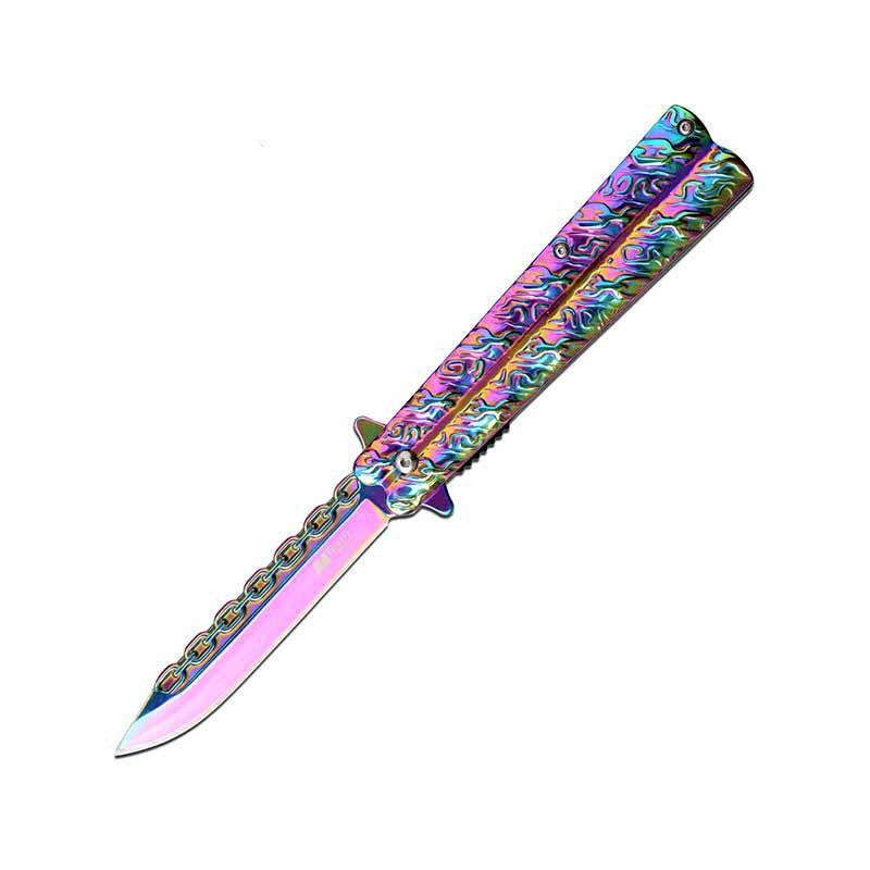 Samolepka na auto 10 stylů Butterfly Knife Osobní nálepka na auto Legrační 3D DIY škrábací obtisk 13 cm X 13 cm