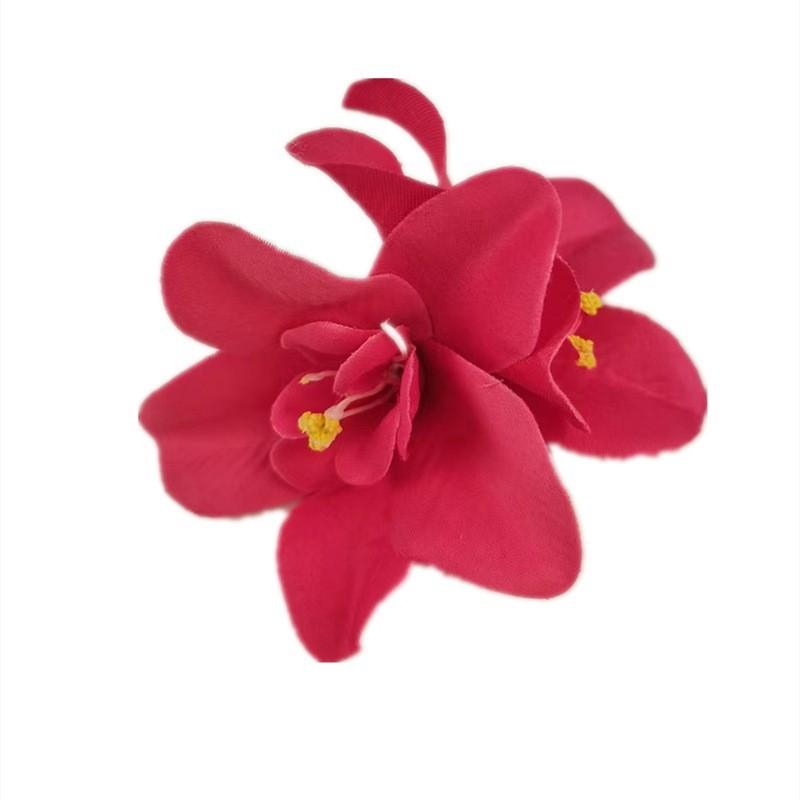 

1/4Pcs Hawaii Bridal Flowers Hairpins Barrette Bohemia Canna Flowers Samll Hair Clips For Wedding Hair Accessories A5