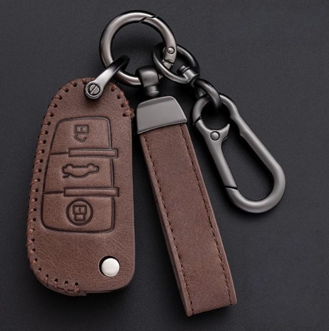 

Новый Модный Чехол-Книжка для Автомобильного Ключа для A1 A3 8P 8L A4 A5 B6 B7 A6 A7 C5 C6 4F Q3 Q5 Q7 Q8 TT S3 S4 S6 RS Аксессуары коричневый