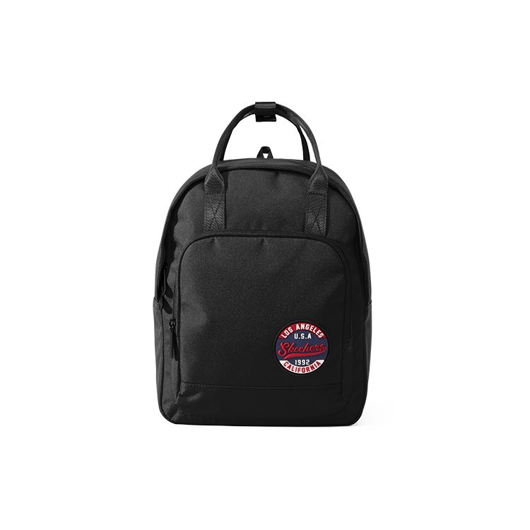 Skechers New Versatile Simple Lightweight Backpack Unisex Backpack Deep-Black L322U139-002K 002K Pitch Black