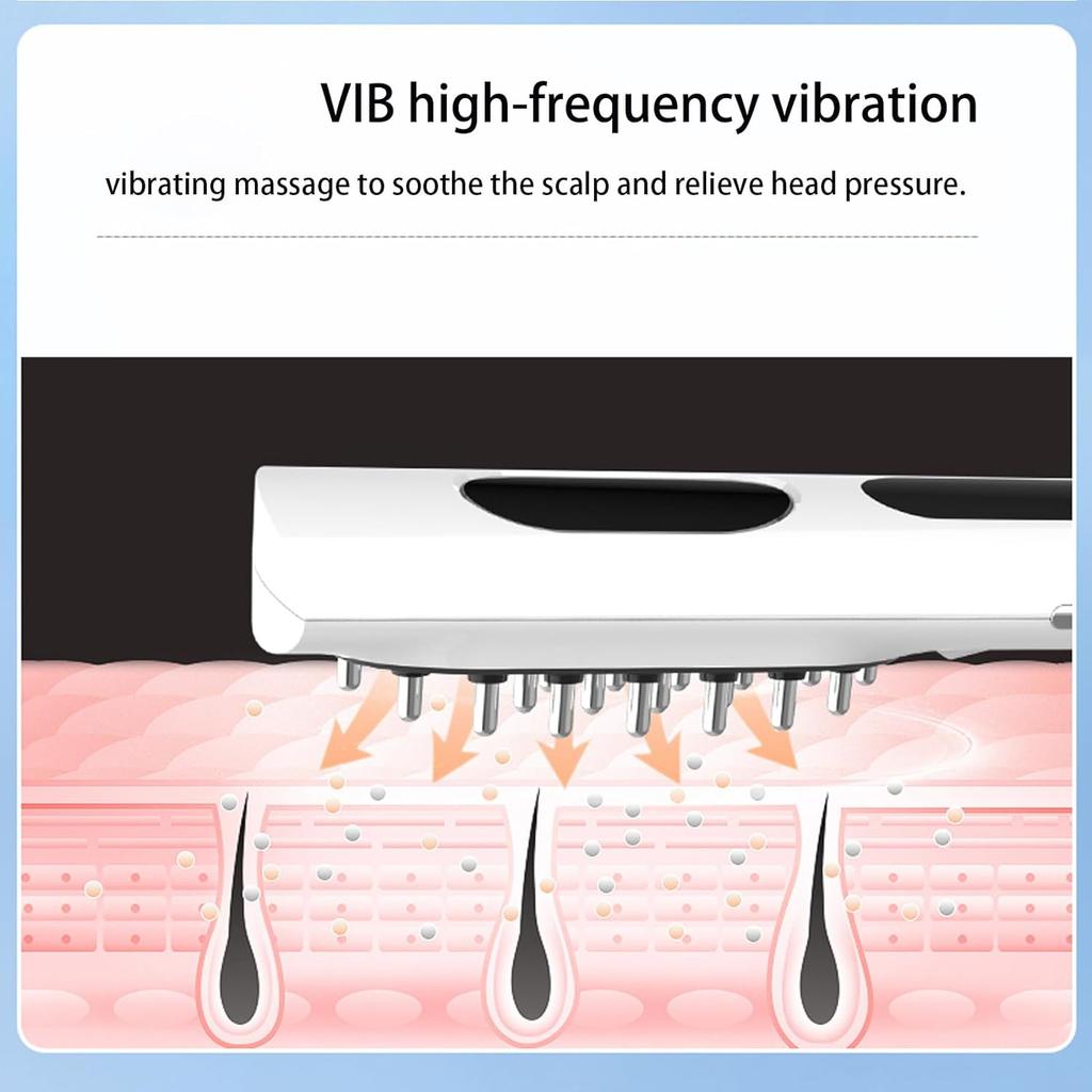 Red Light Penetration Repair Hair Follicles Electric Hair Combs Ems Hair Growth Comb Massage Comb