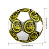 1PC Glimt Size 5 Soccer Ball PrahaIndoor Soccer Ball Colorful All Ages Machine Stitched PVC Competition Ready Durable High-Bounce