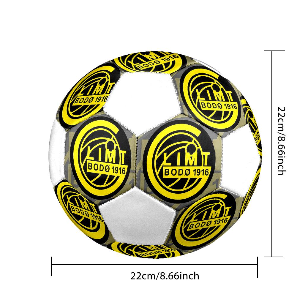 1PC Glimt Size 5 Soccer Ball PrahaIndoor Soccer Ball Colorful All Ages Machine Stitched PVC Competition Ready Durable High-Bounce