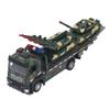 Flatbed Truck Toy with 2pcs Tank Simulation Alloy Military Truck Model Diecast Military Transporter