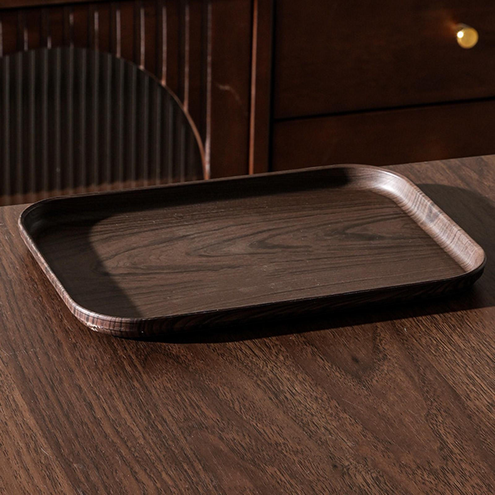 Rectangular Serving Tray Dinner Platter Dessert Vanity Snack Plate Dish Display Board for 24cmx17cmx1.7cm