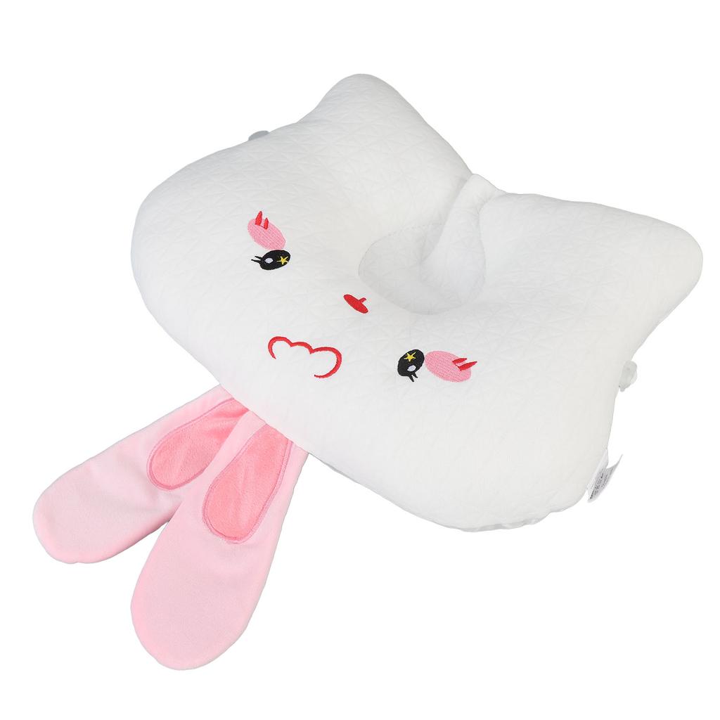 Long Ears Rabbit Baby Sleep Pillow Soft Comfortable Sleep Cushion Head Support Concave Pillow with