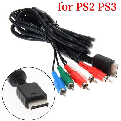 1-3PCS 1.8m/6FT HDTV AV Audio Video Cable AV A/V Component Cable Cord Wire For Sony PlayStation 2 3 PS2 PS3