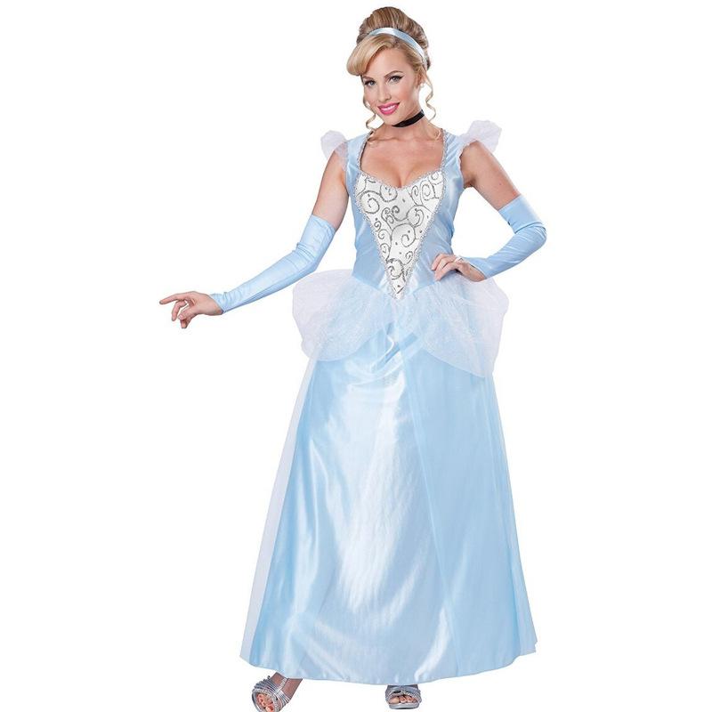 Halloween Kostüm Cosplay Anime Anna Elsa Prinzessinnenkleid Erwachsenenkleid Kleid Cosplay Kostüm