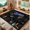 Fantasy Magic Theme Crystal Velvet Floor Rug Personalized Custom Name Text Warm Carpet Home Decoration