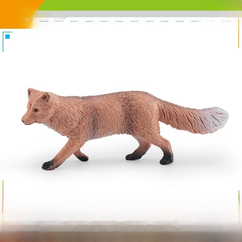 Plush Fox Animal Pvc Model For Nature Enthusiasts And Educational Toy Collection
