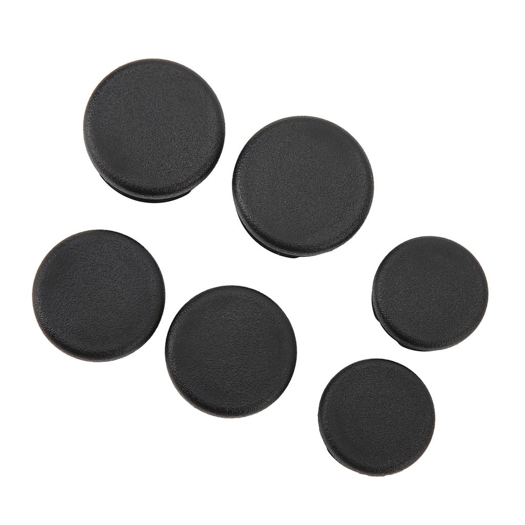 6Pcs Frame Hole Cover Caps Black Dust Resistant Waterproof Rugged Reliable Motorcycle Frame Hole Plug for CB125R CB150R