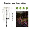 1 Pack Solar Firework Light Outdoor Waterproof Willow Tree Firework Lights LED Garden Decoration Lawn Holiday String Fairy Light