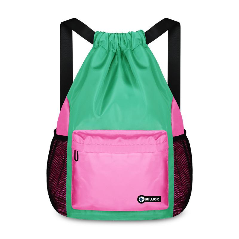 

Drawstring School Backpack with Drawstring Pockets 33*44*18cm
