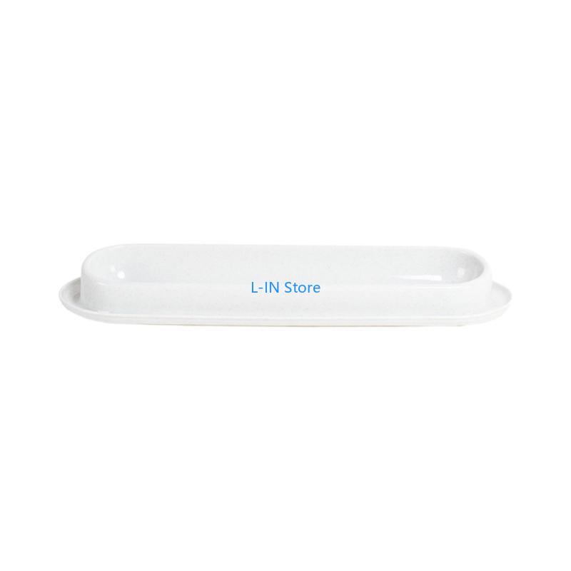 Slanted Bowls Small Dog 15° Tilted Water Feeding Dish 14in Long