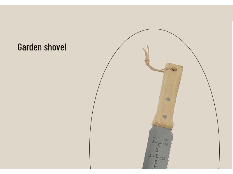 Multifunctional Stainless Steel Garden Shovel and Knife for Gardening, Soil Loosening, and Outdoor Camping.