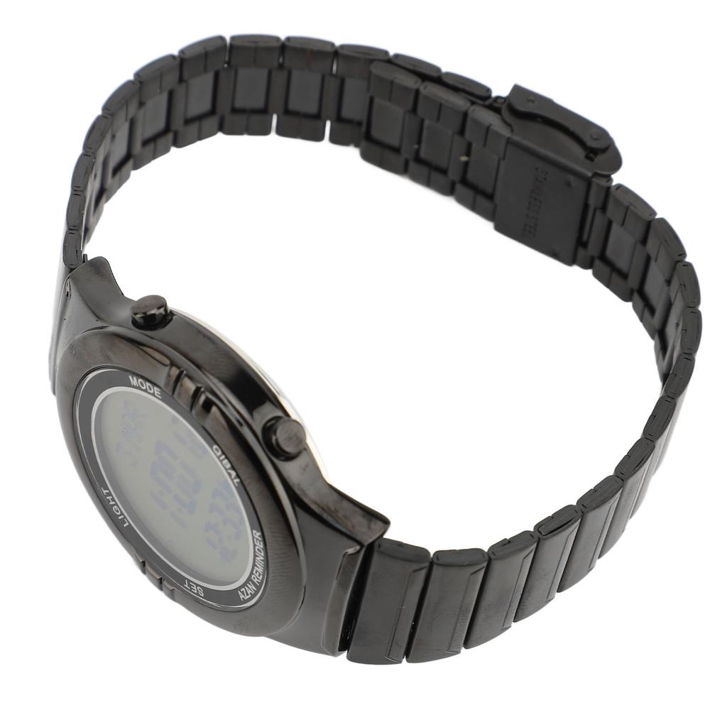 Men Multifunctional Electronic Watch Water Resistant Outdoor Sports Watch LED Digital Display Stainless Steel Wrist Watch for Men
