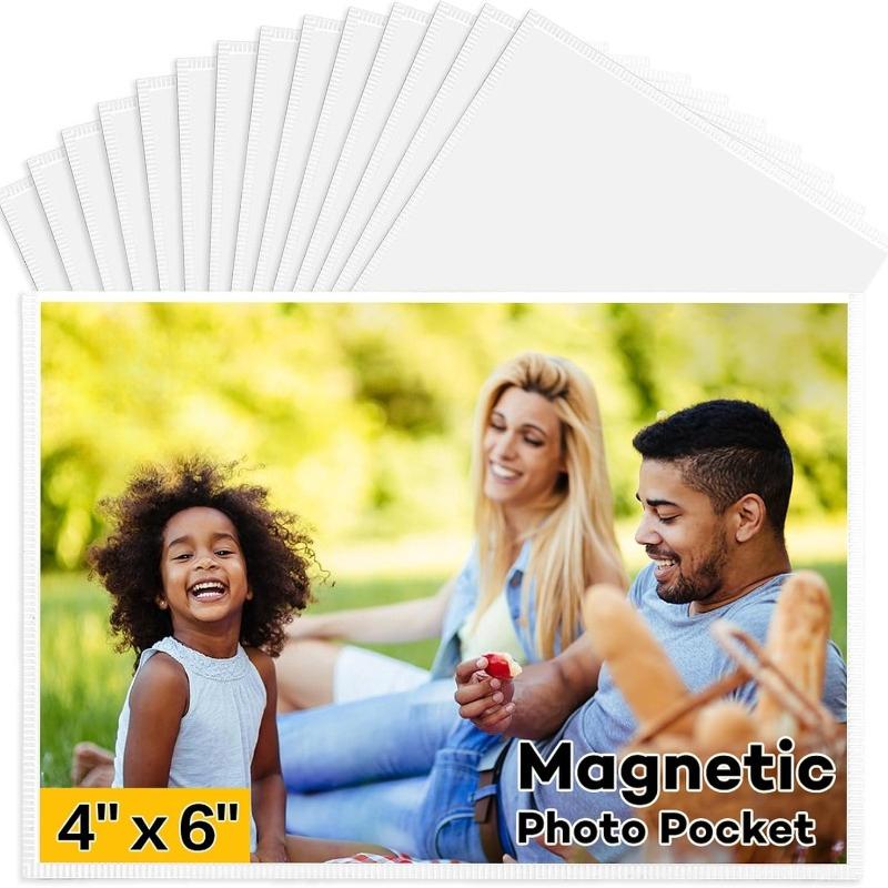 

Magnetic Picture Frame, 5pc 4 X 6 Inches Fridge Magnetic Photo Frames, Magnetic Photo Frames for Refrigerator,Home,School,Office