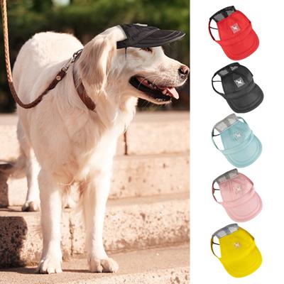 Pet Baseball Cap Breathable Adjustable Super Soft Washable Ear Holes Design Dress Up Cloth